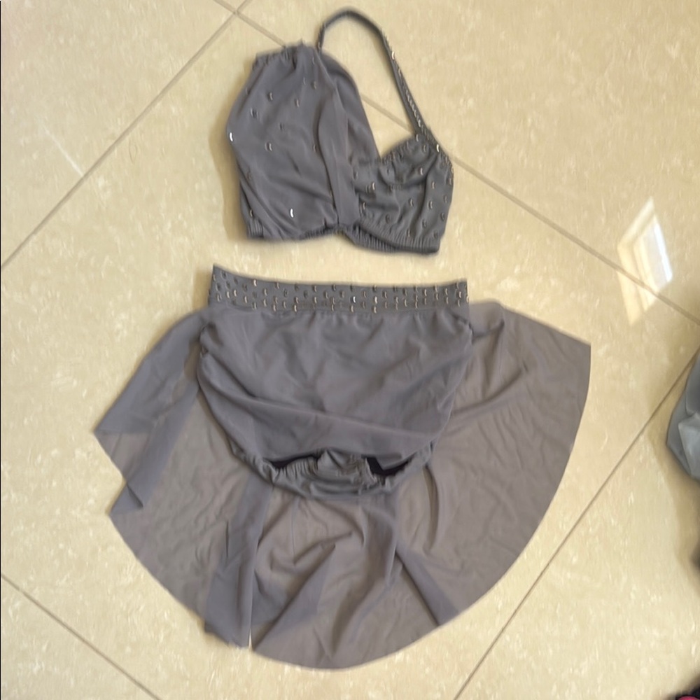 Kids Gray Dance Costume